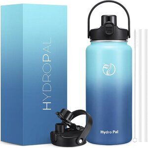 NEW IN BOX! 64 oz Insulated Water Bottle w/2-in-1 Lid |Dual-Wall Stainless Steel